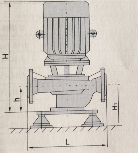立式管道泵ISG32-200外形尺寸|参数|重量 1