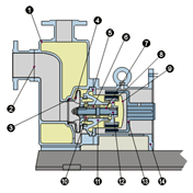 大东海泵业自吸式磁力泵结构图2