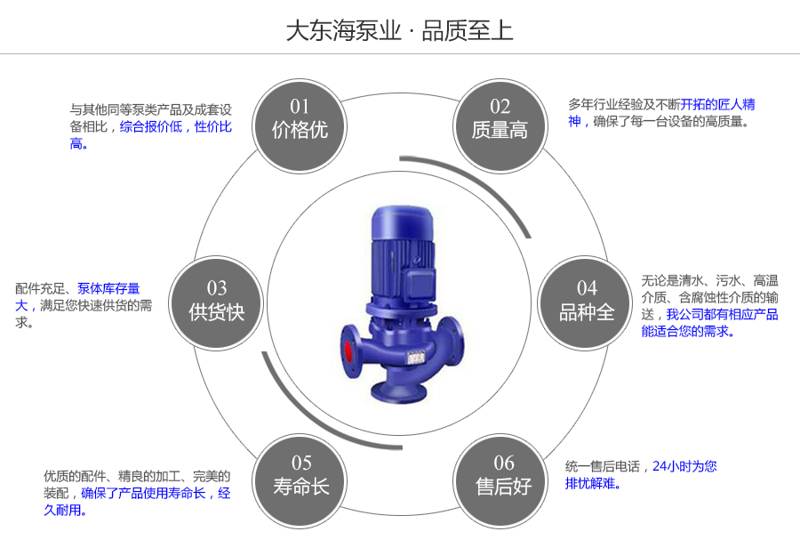 大东海泵业无堵塞管道排污泵质量保证图