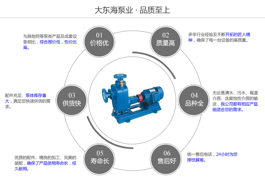 大东海泵业自吸式无堵塞排污泵质量保证图