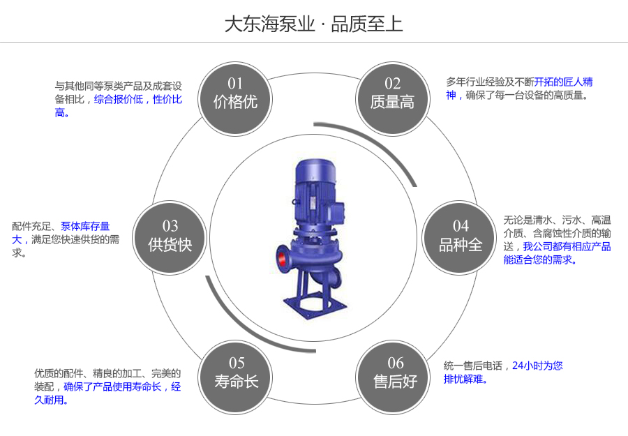 大东海泵业立式排污泵质量保证图