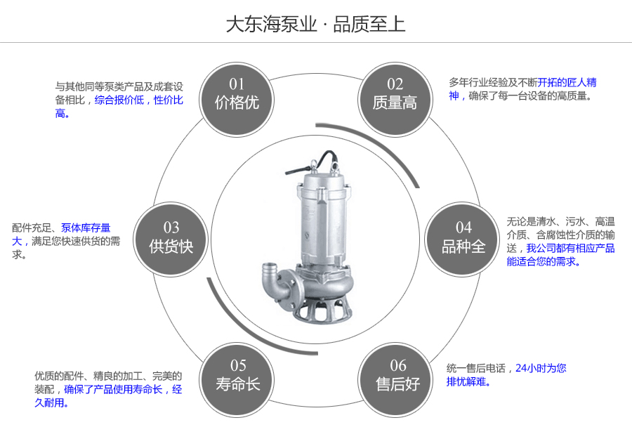 大东海泵业不锈钢排污泵质量保证图