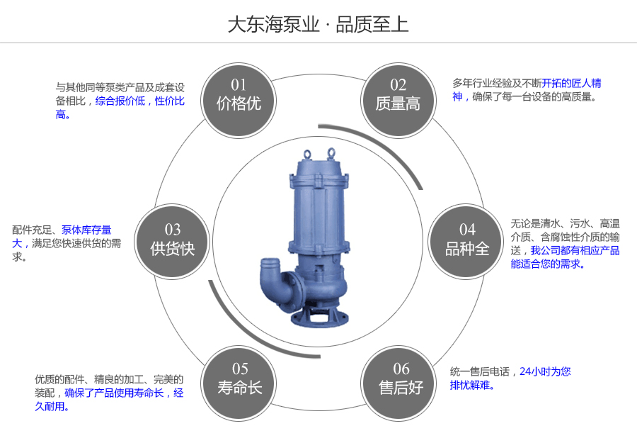 大东海泵业自动搅匀排污泵质量保证图
