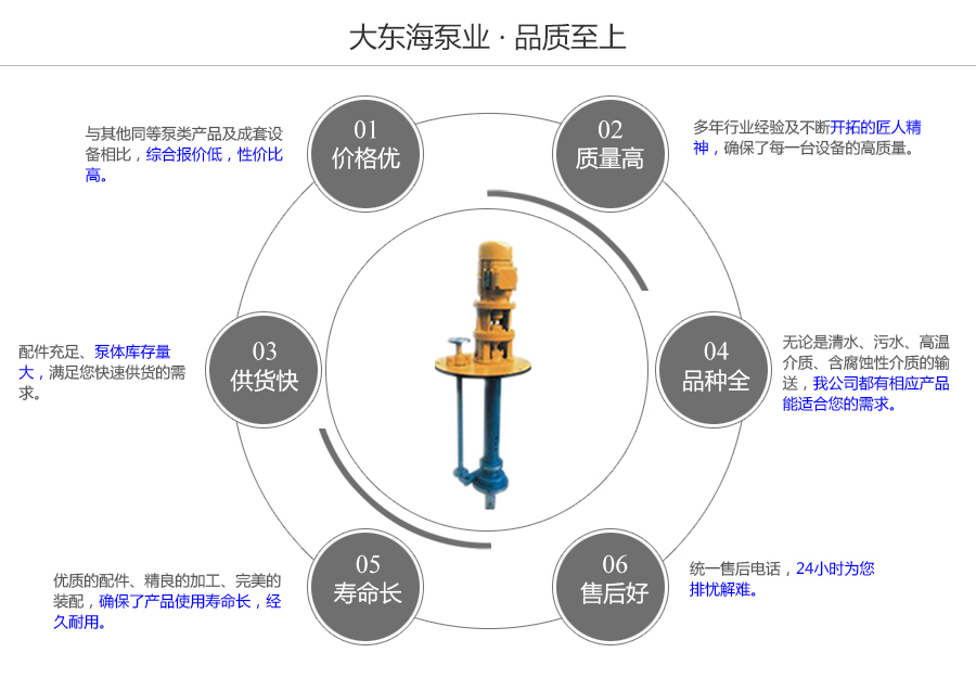 大东海泵业YWP型耐腐蚀液下泵质量保证图