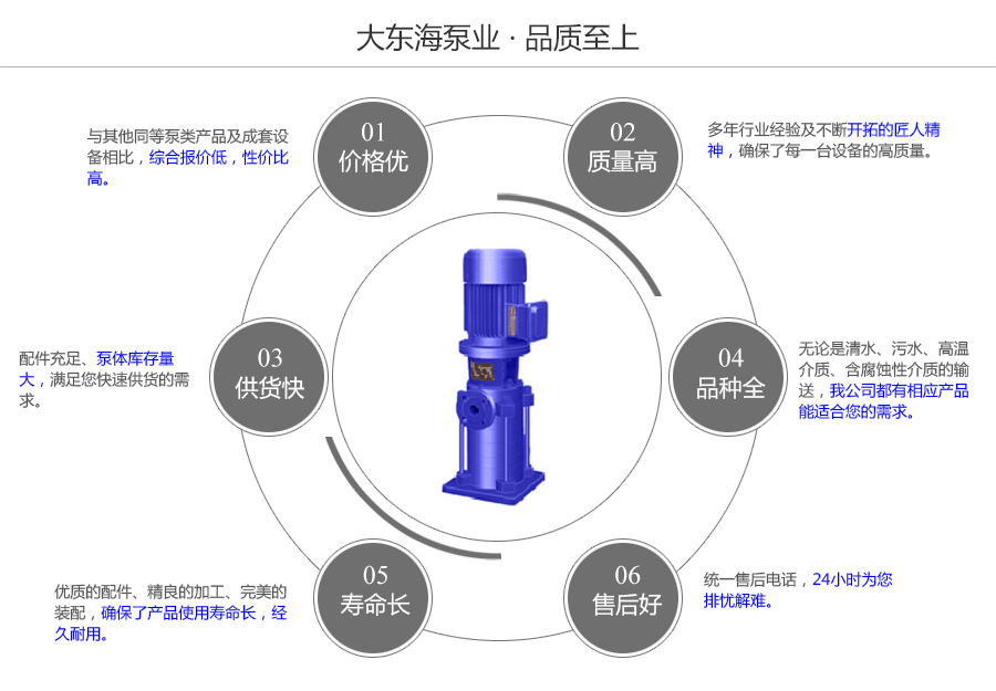 大东海泵业DL型立式多级泵质量保证图