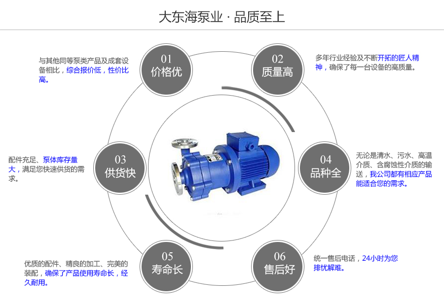 大东海泵业CQ型耐腐蚀磁力泵质量保证图