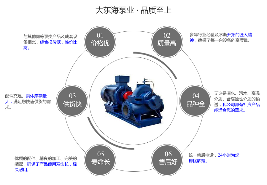 大东海泵业S型大流量中开泵质量保证图